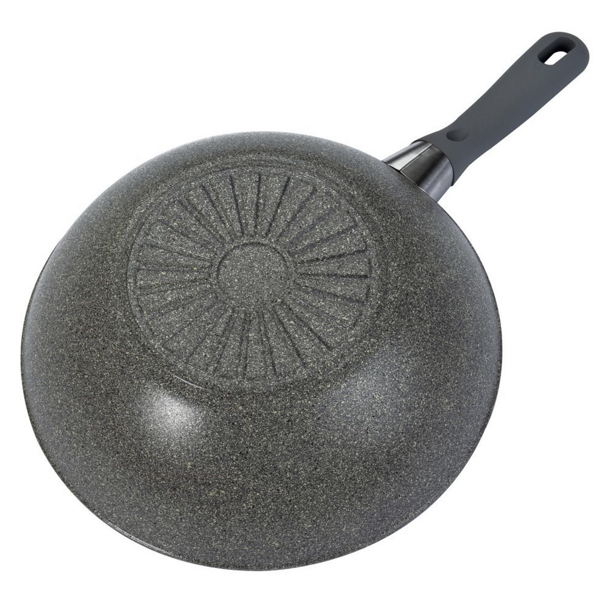 WOK Graphit 48.9/31/9.6 cm 750029370 - Graphitfarben, Metall (30cm) - Ballarini