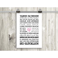 POSTER DIN A4 21x29,7 cm Sprüche Motivation Glück - Weiß, Papier (21/29.7/2cm) - artissimo