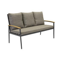 LOUNGESOFA Phoenix 196x70x90 cm, Metall, Anthrazit - Anthrazit/Grau, Metall (196/90/70cm) - dasmöbelwerk