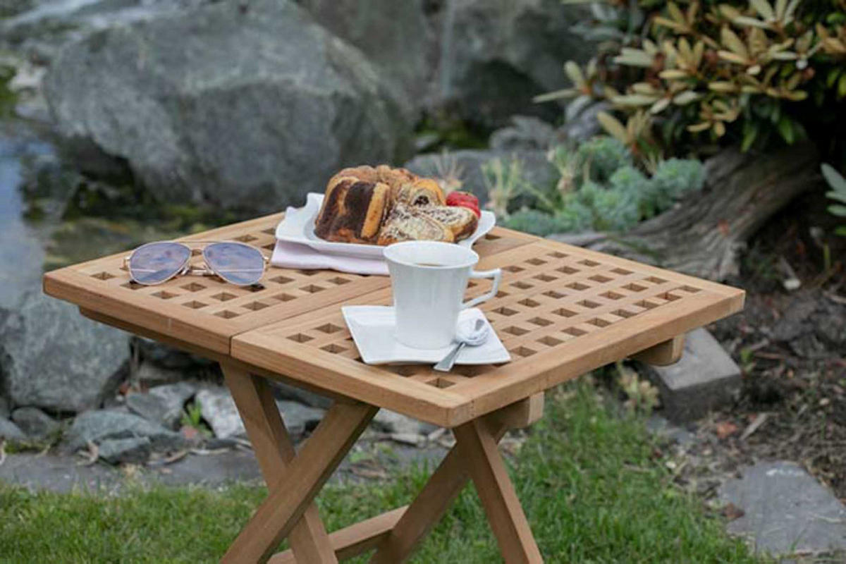 BEISTELLTISCH Devon - Braun, Holz/Metall (50/50/51cm) - Mr. Deko