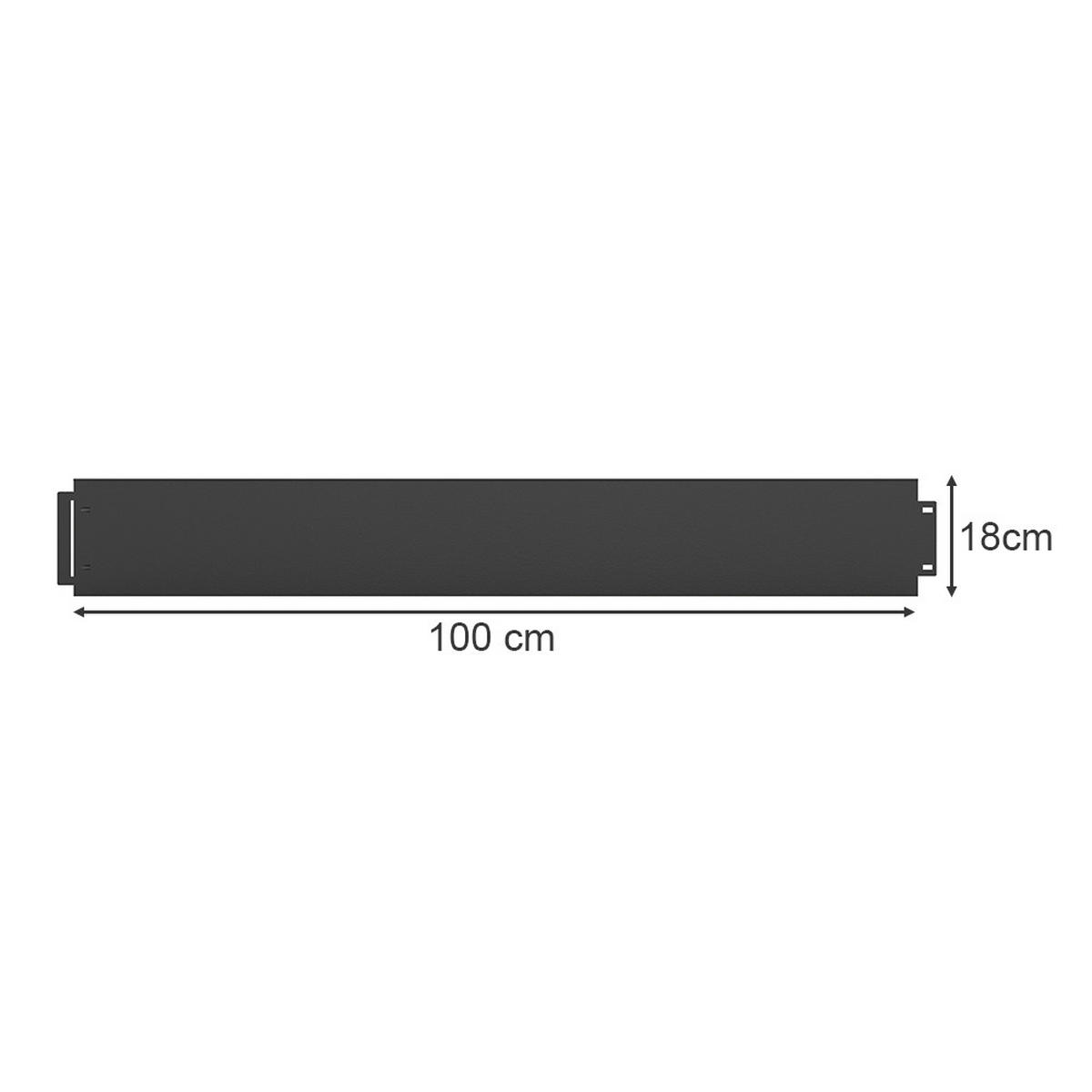 RASENKANTE Anthrazit 100 x 18 cm 10 Meter - Anthrazit, Metall (100/18/0.7cm) - Vicco