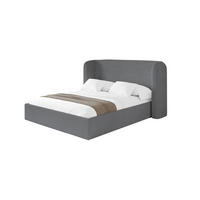 POLSTERBETT mit Bettkasten und Lattenrost, Boxbett ohne Matratze - ESTI 160x200 Dunkelgrau - Anthrazit, Holzwerkstoff/Textil (160/200cm) - ALTDECOR