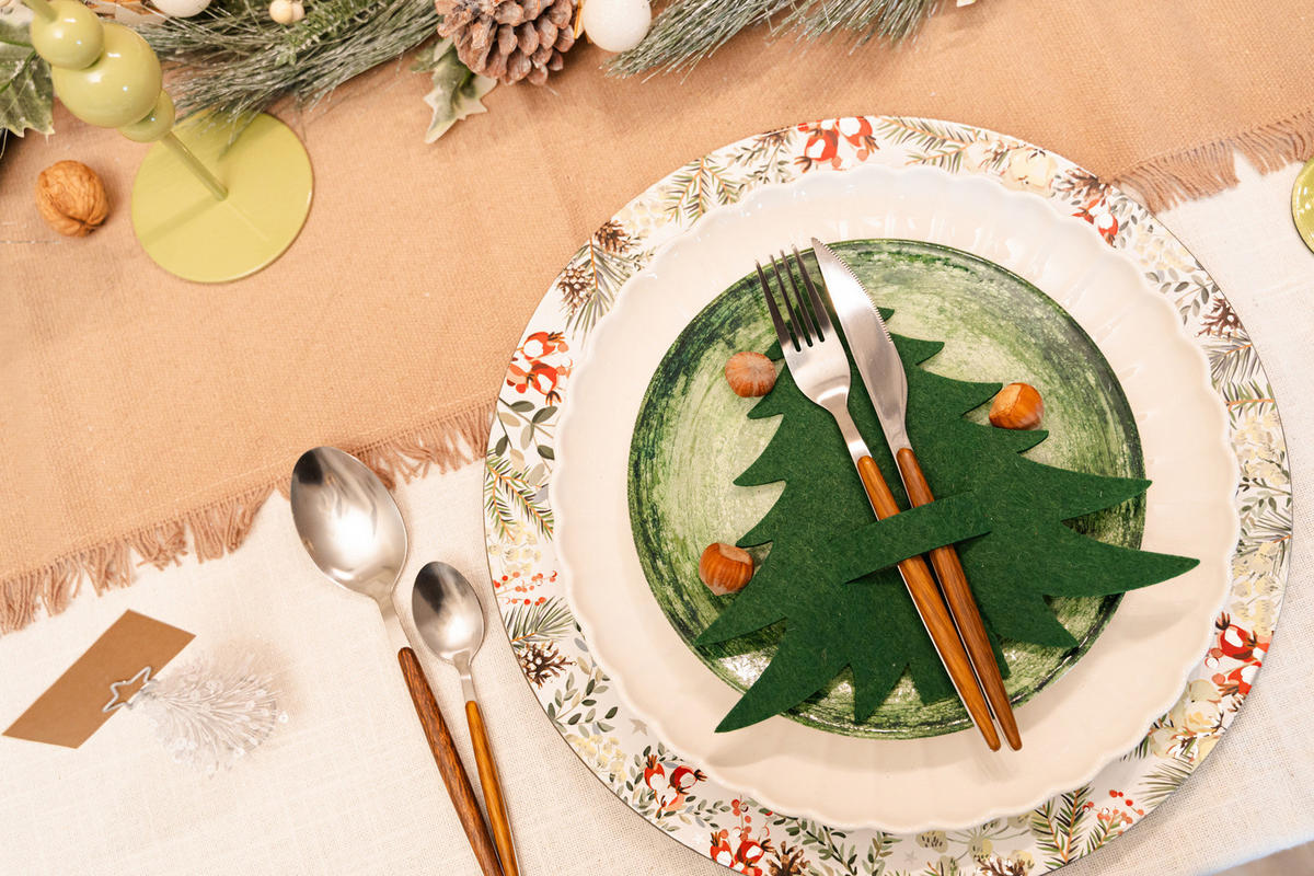 UNTERTELLER mit Weihnachtsmotiv 33/33/1,5 cm - Multicolor, Kunststoff (33/1.5/33cm) - Atmosphera Createur d´interieur