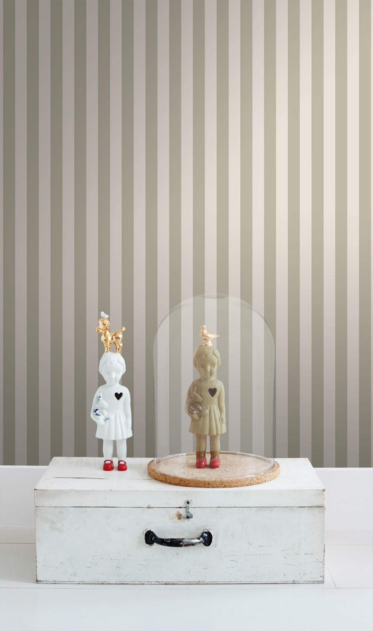 TAPETE Streifen 53 cm x 10.05 m - Beige, Papier (53/1000cm) - ESTAhome