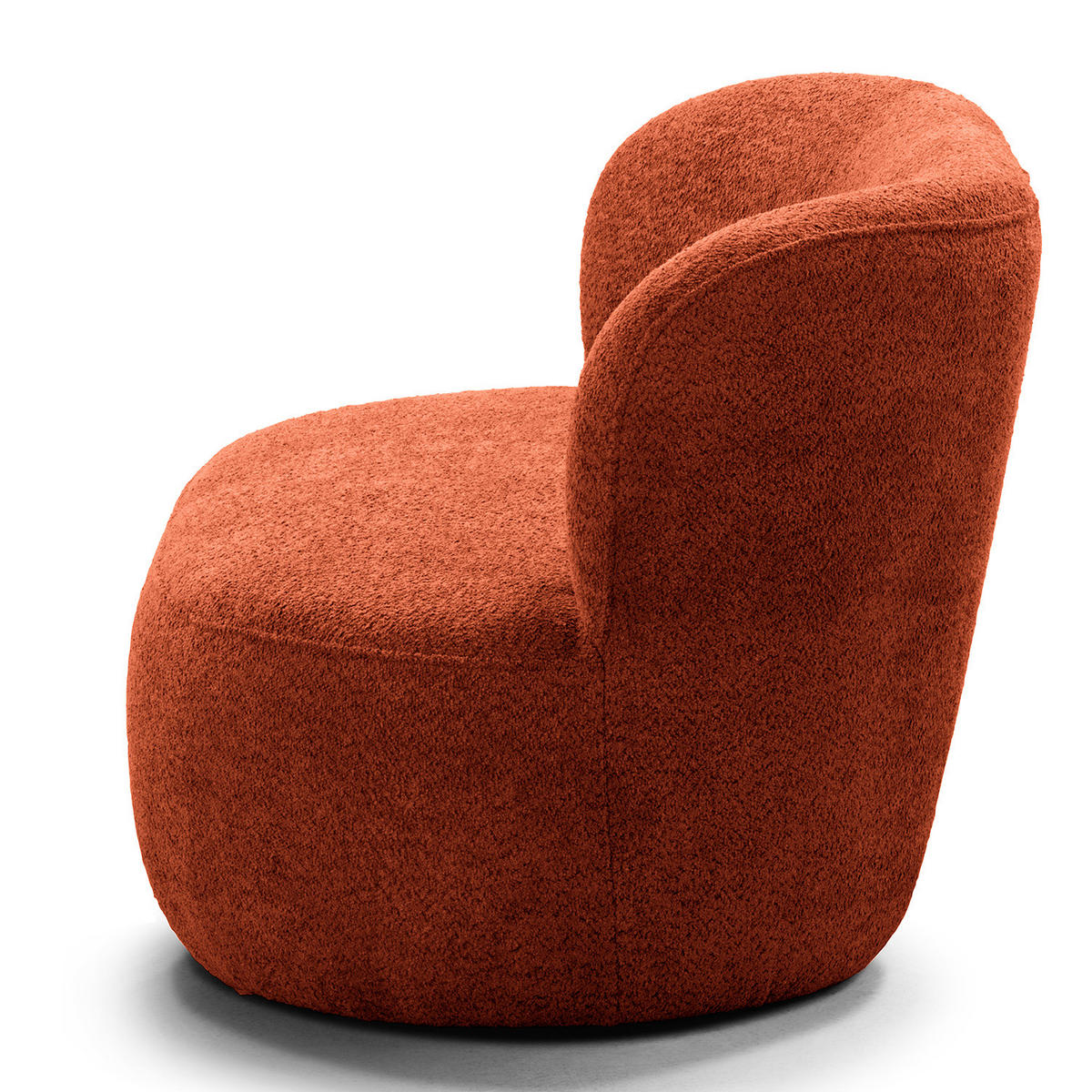 1,5-SITZER SOFA - Rot/Schwarz, Kunststoff/Textil (134/75/84cm) - home24