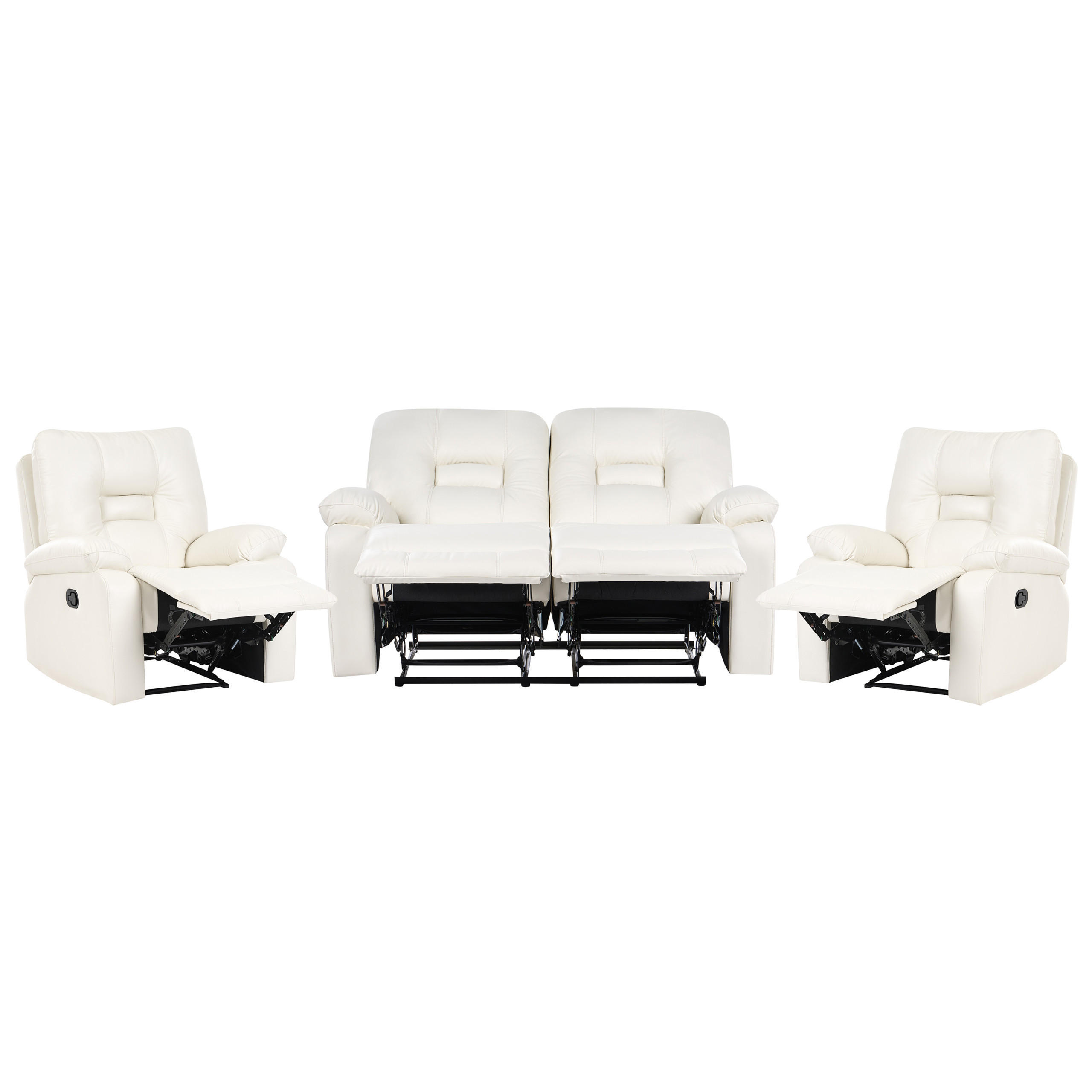 Beliani Sofa-Set Weiß 149x101x72 cm