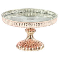SERVIERPLATTE Biarritz Ø20 cm - Rosa, Glas (20/12/20cm) - FURNARO