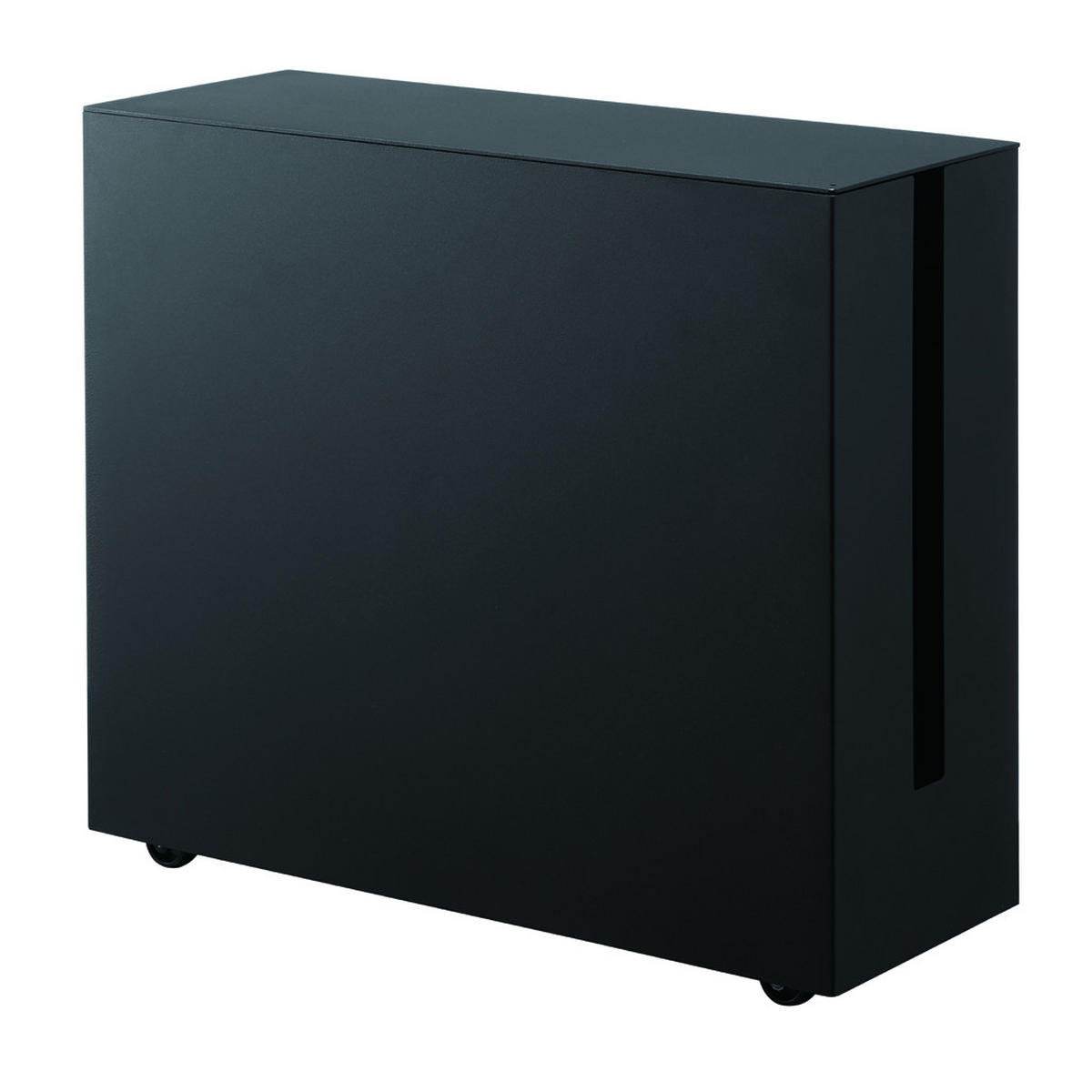 KABELBOX Tower schwarz 15/34/40 cm auf Rollen - Schwarz, Metall (40/15/34cm) - Yamazaki