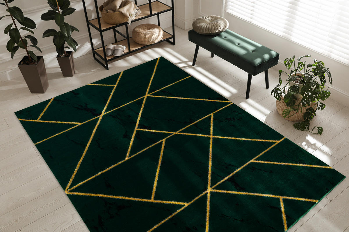 TEPPICH Emerald 160/220 cm - Pastellgrün, Textil (160/220cm) - rugsX