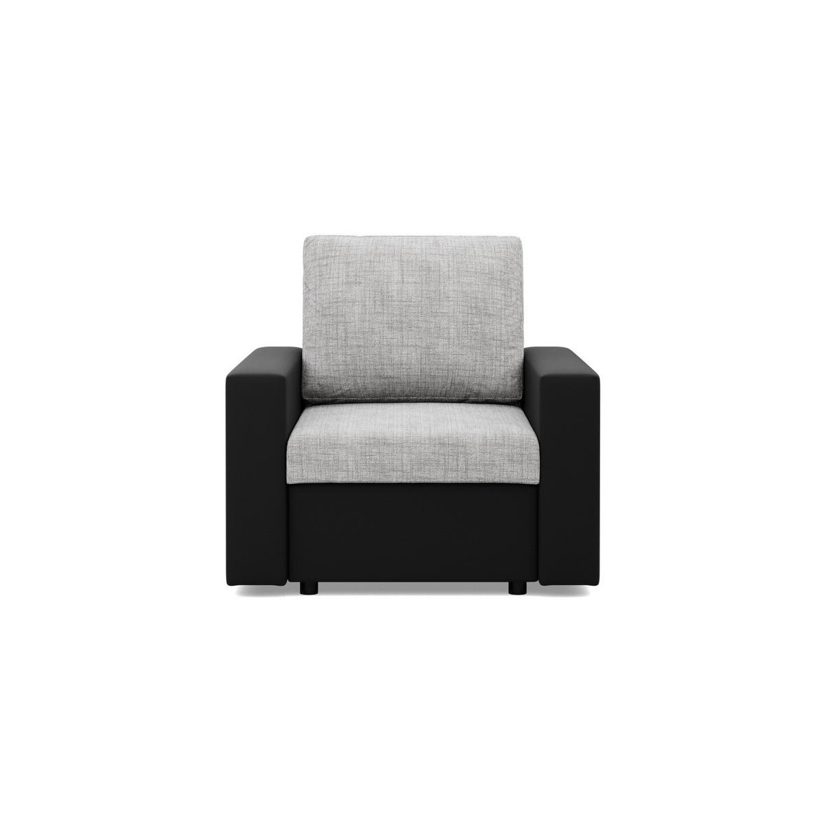 LOUNGESESSEL LUNA, BONELL, Grau + Schwarz - Schwarz/Grau, Textil (83/92/92cm)