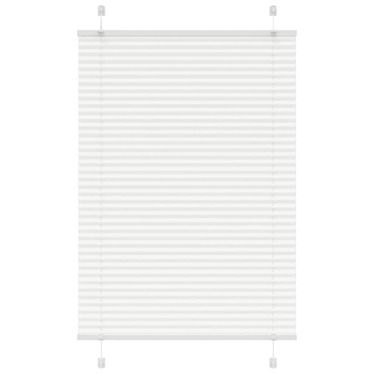 PLISSEE 90/150 cm Stoffbreite 89,4 cm aus Polyester Weiß - Weiß, Textil (90/150cm) - vidaXL