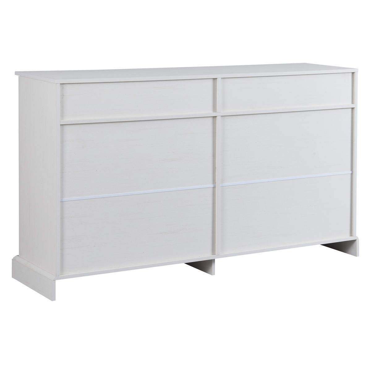 SIDEBOARD 150/40/86 cm antikweiß aus Holzwerkstoff mit 4 Türen - Weiß, Holzwerkstoff (150/86/40cm) - OKWISH
