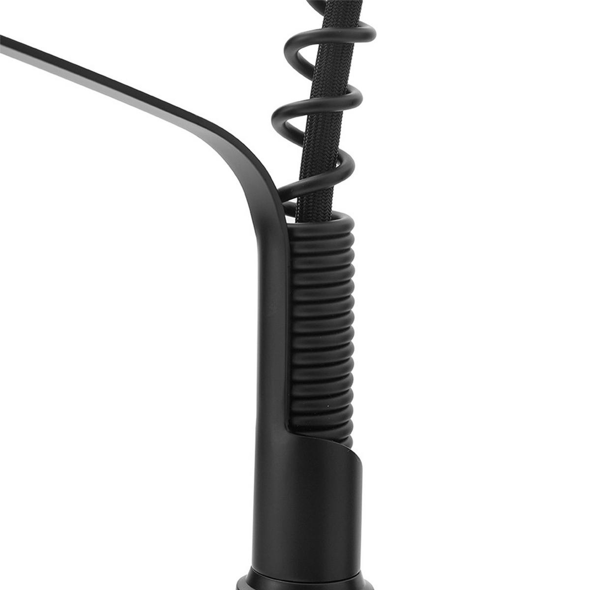 KÜCHENARMATUR Ausziehbar Brausekopf Einhandgriff Schwarz - Schwarz, Metall (22/50/4cm) - Livingandhome