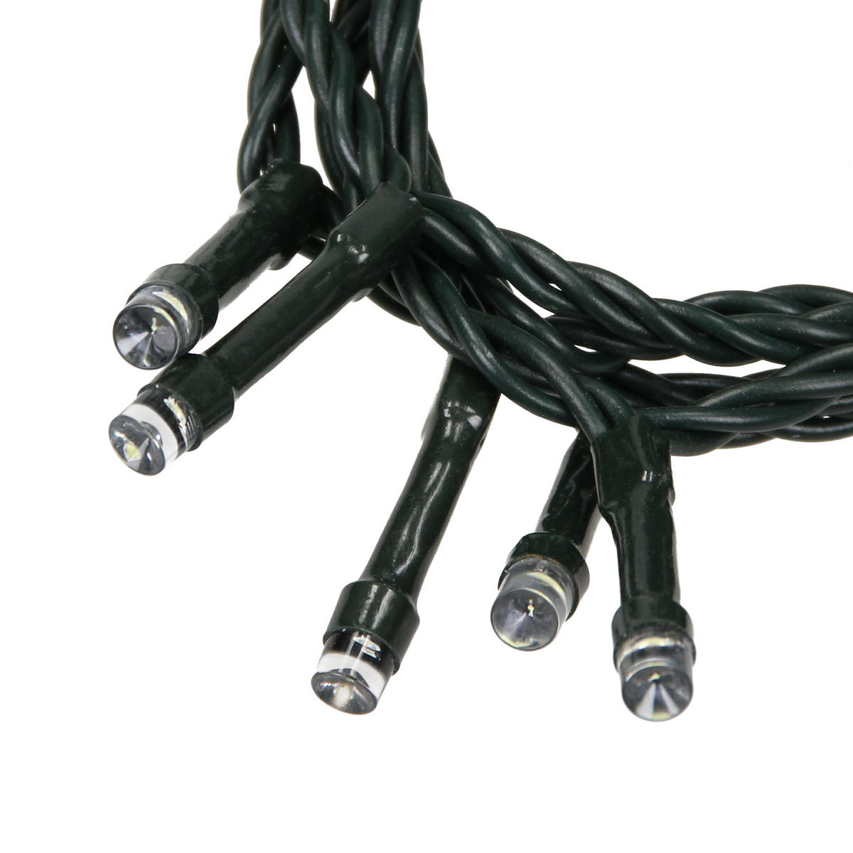 LICHTERKETTE Vorhang 300 cm mit 90 LED Warmweiß - Grün, Kunststoff (300cm) - ECD-Germany