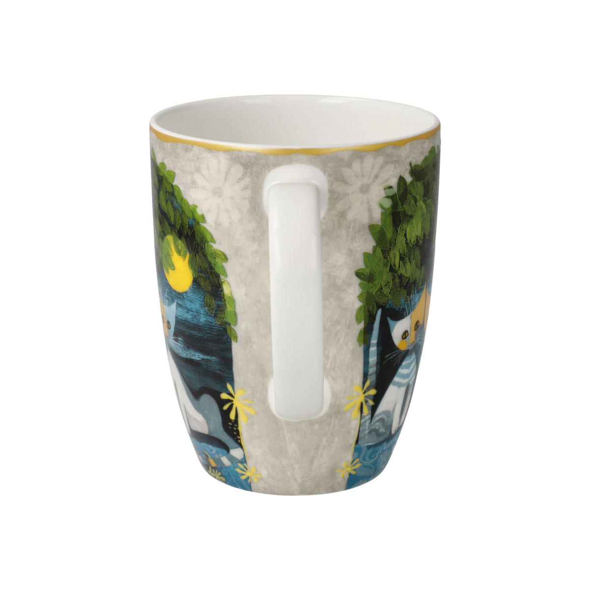 KÜNSTLERTASSE R. Wachtmeister - Al chiaro di luna, Fine Bone China, Bunt, 400 ml - Multicolor, Keramik (0.4L) - Goebel