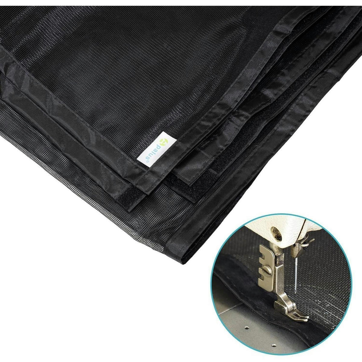 FLIEGENGITTER Tür für Balkontüren, schwarz - Schwarz, Textil (80/210/1cm)