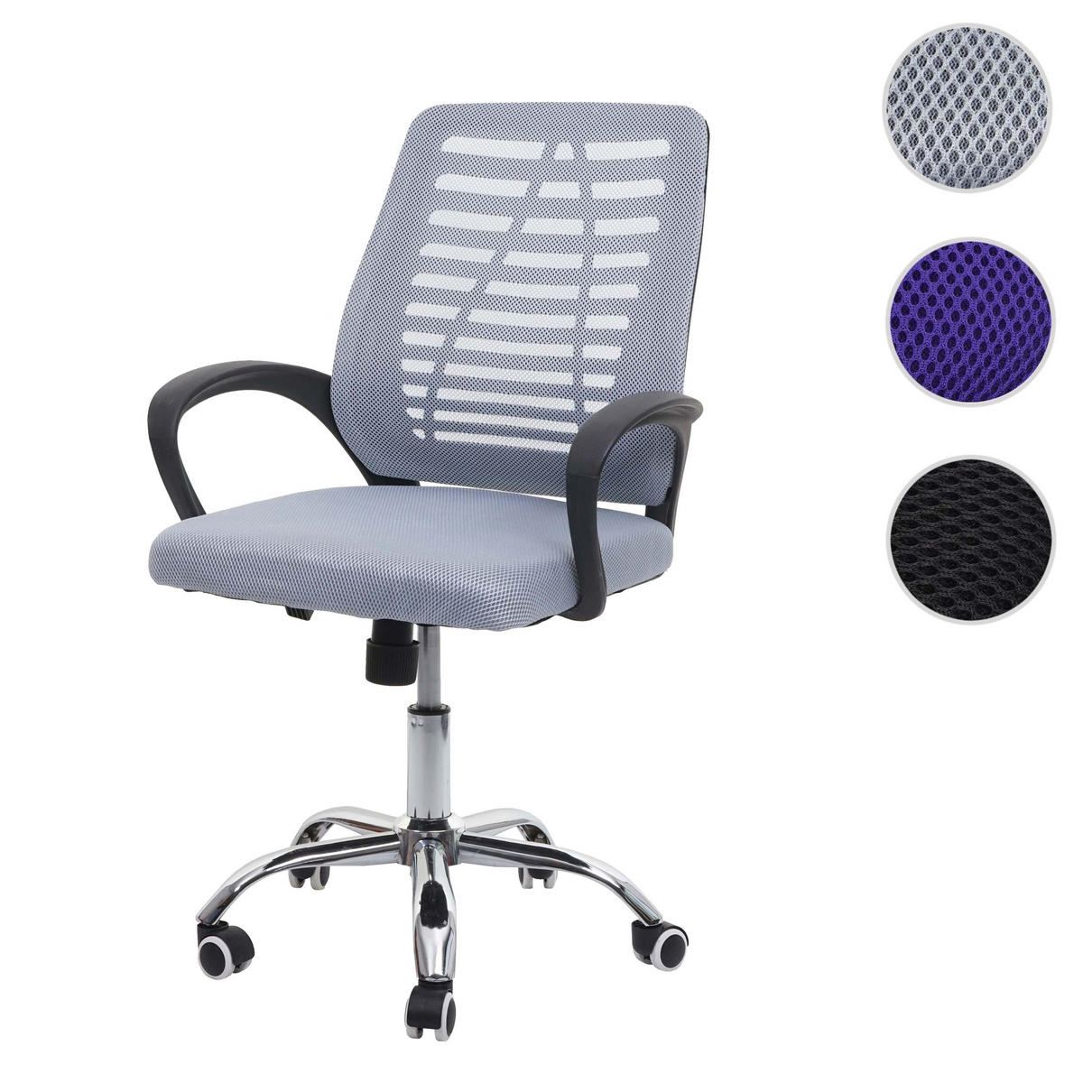 BÜROSTUHL Grau - Grau, Textil (60/97/57cm) - MCW
