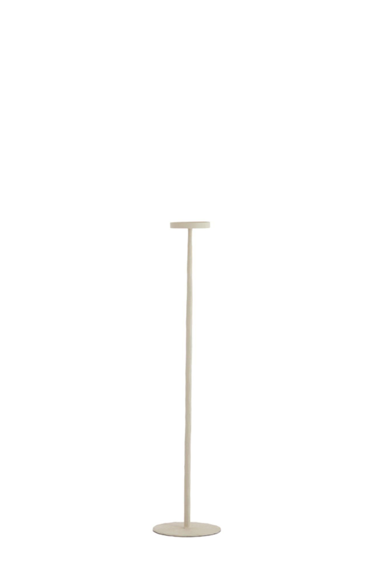 KERZENSTÄNDER Esine Weiß Ø18/80 cm - Weiß, Metall (18/80/18cm) - Light & Living