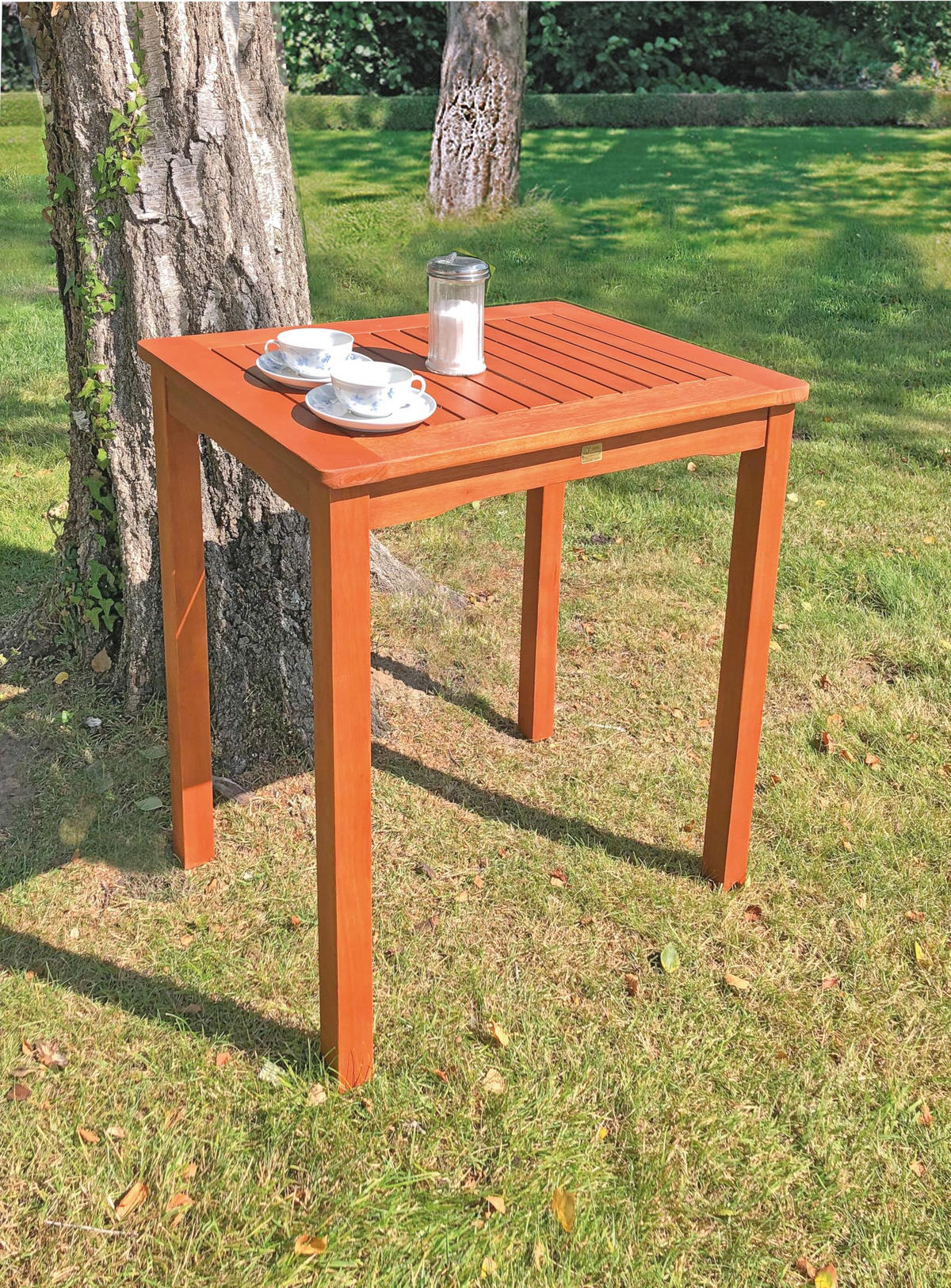 GARTENTISCH Cologn Terrassentisch - Braun, Holz (70/50/75cm) - DELUKE