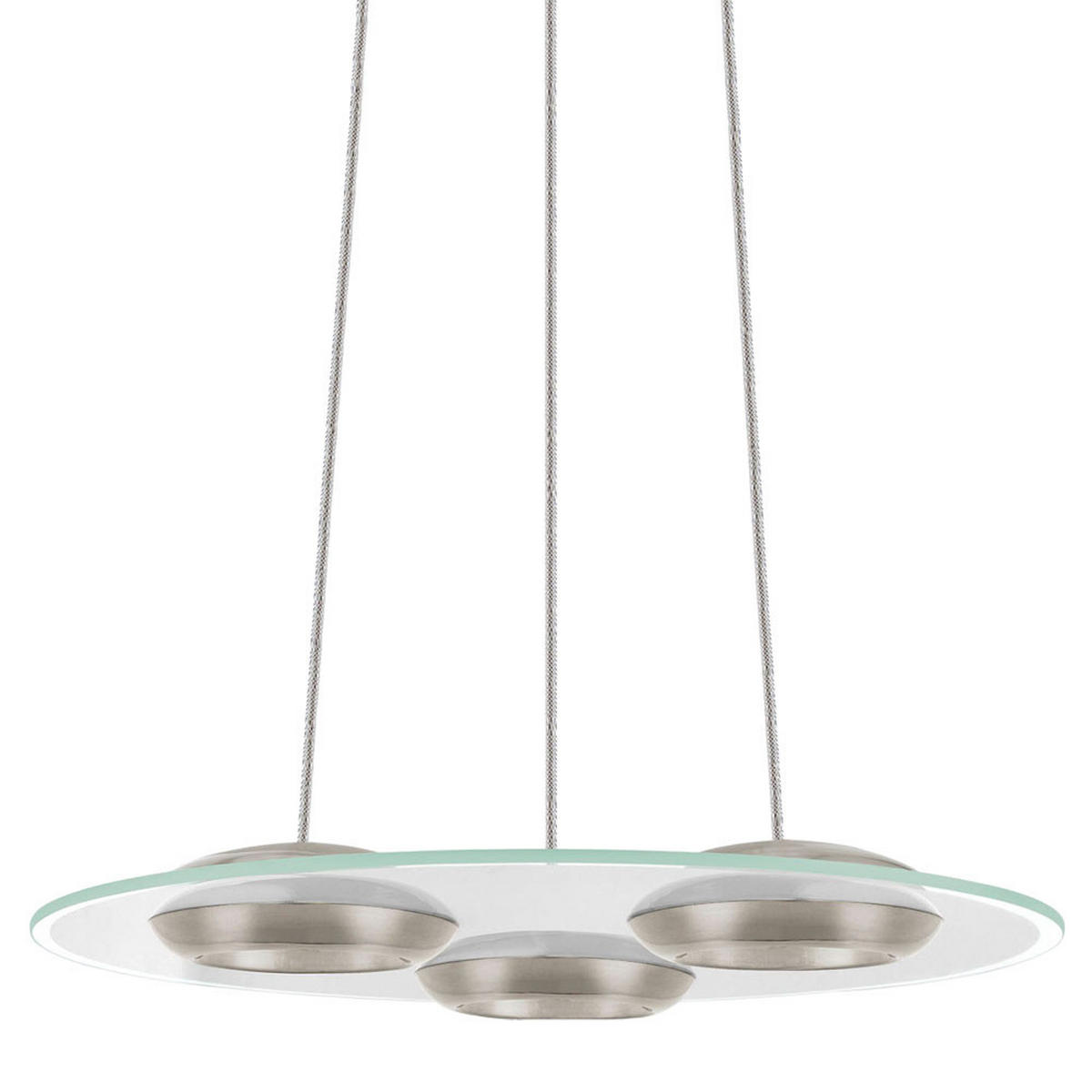 LED HÄNGELEUCHTE BOOTES Silber Glas - Silberfarben, Glas (48/48/110cm)