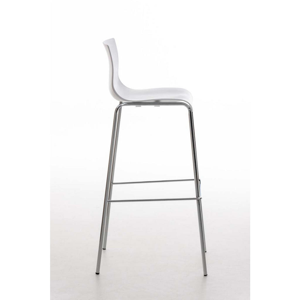 Thumbnail - Deluke Barhocker, Weiß, Kunststoff, 43x100x48 cm, Esszimmer, Barmöbel, Barhocker