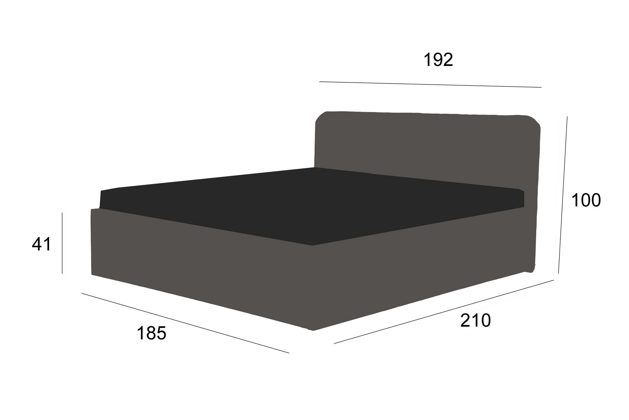 Thumbnail - Halmon Schlafkomfort Betten  Polsterbett, Weiß, Holz, H2, 180x200 cm, Schlafzimmer, Betten, Polsterbetten