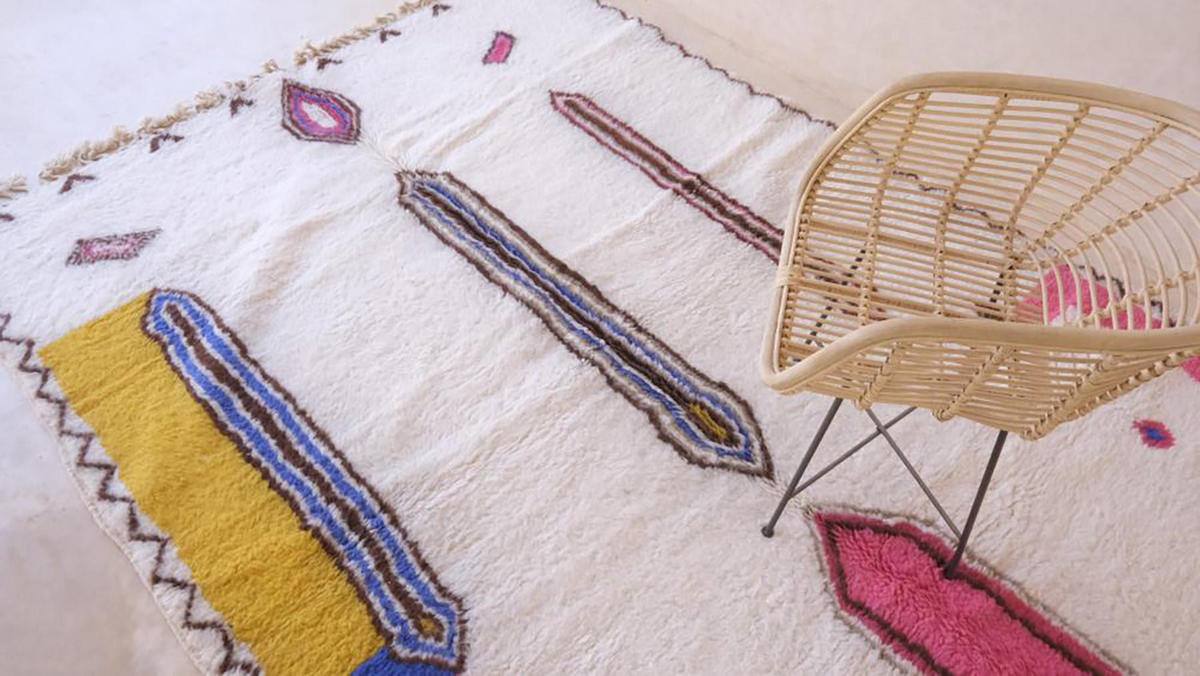 BERBERTEPPICH aus Marokko modern aus Wolle mehrfarbig - Multicolor, Naturmaterialien (211/286cm) - AFK Living