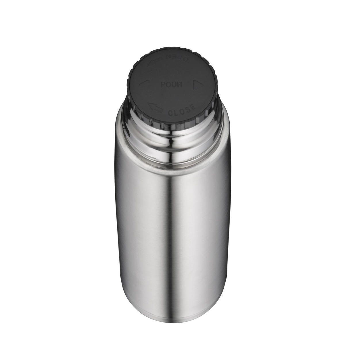 ISOLIERFLASCHE Isotherm Perfect automatic, Edelstahl, Stainless Steel Mat, 1 L - Silberfarben, Metall (1L) - Alfi