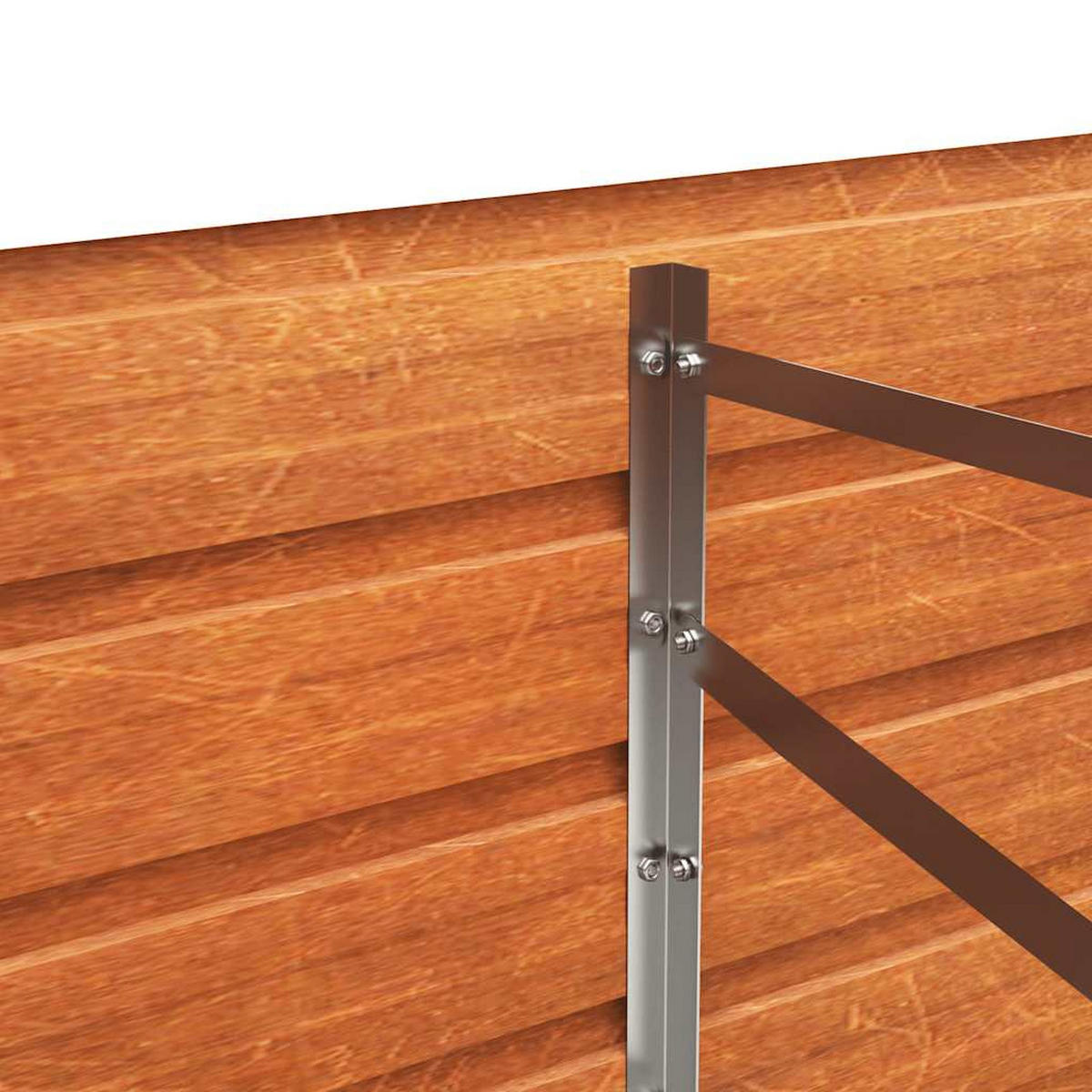 HOCHBEET Rostig 600/80/45 Cm Cortenstahl - Rostfarben, Metall (80/45/600cm) - vidaXL