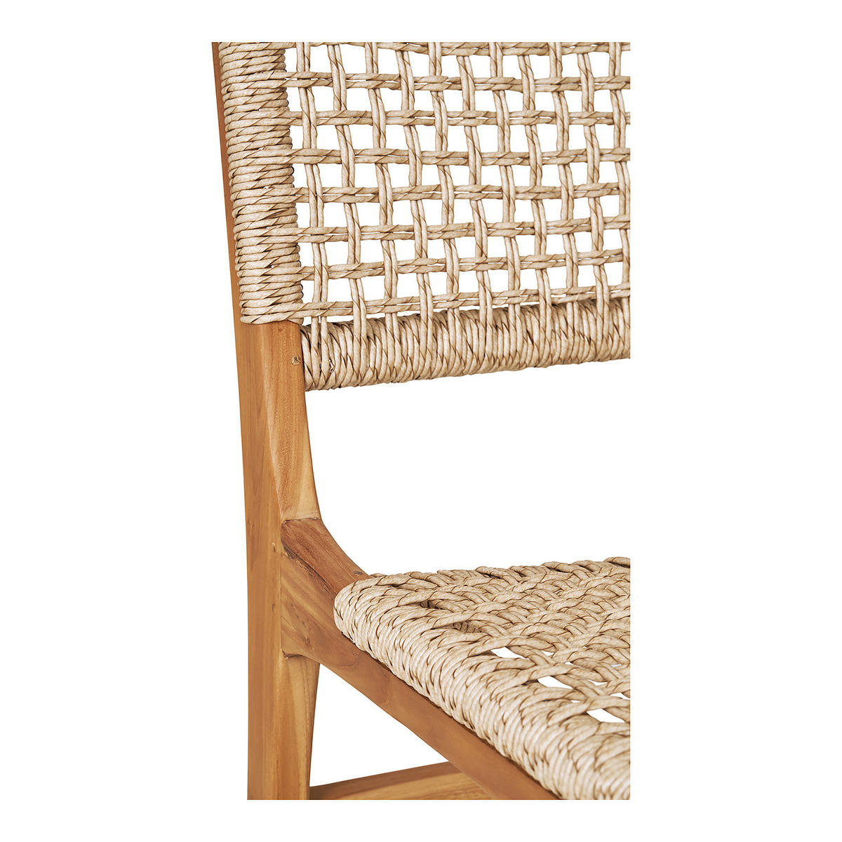 GARTENSTUHL - 2er-Set - Braun - Rattan - Massivholz - 50 x 90 x 56 cm - Braun, Naturmaterialien/Holz (50/90/56cm) - home24