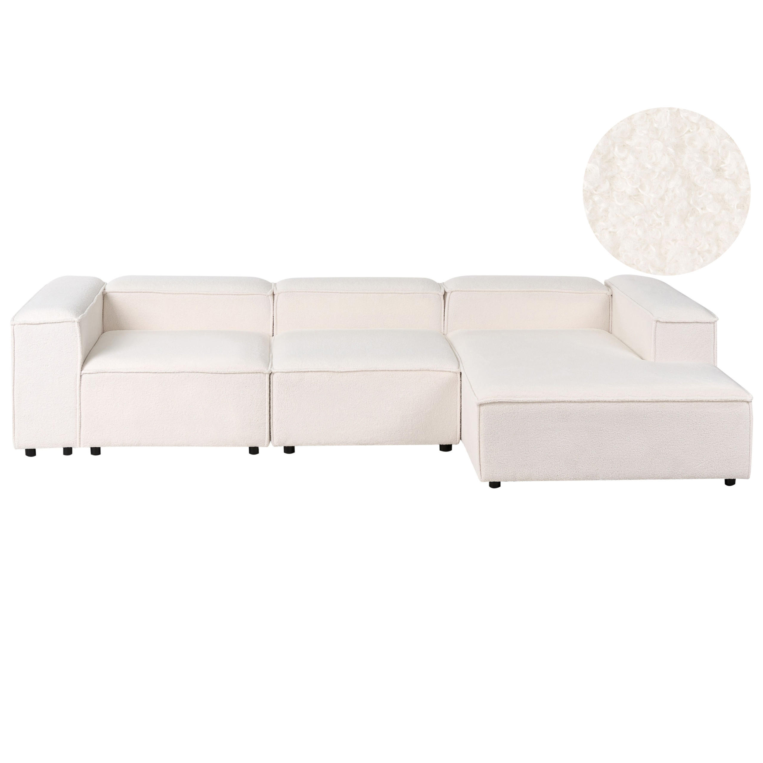 Beliani Ecksofa Creme 326x180 cm