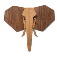 WANDDEKO MASKE 28/28 cm - Braun, Holzwerkstoff/Kunststoff (28/28/1cm) - KUNSTLOFT