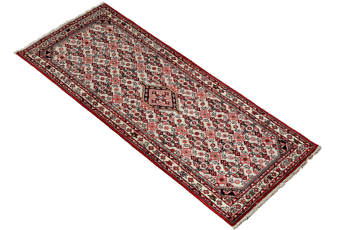 ORIENTTEPPICH handgeknüpft Assadabad Blau 201/81 cm Schurwolle - Blau, Textil (81/201cm) - Looma