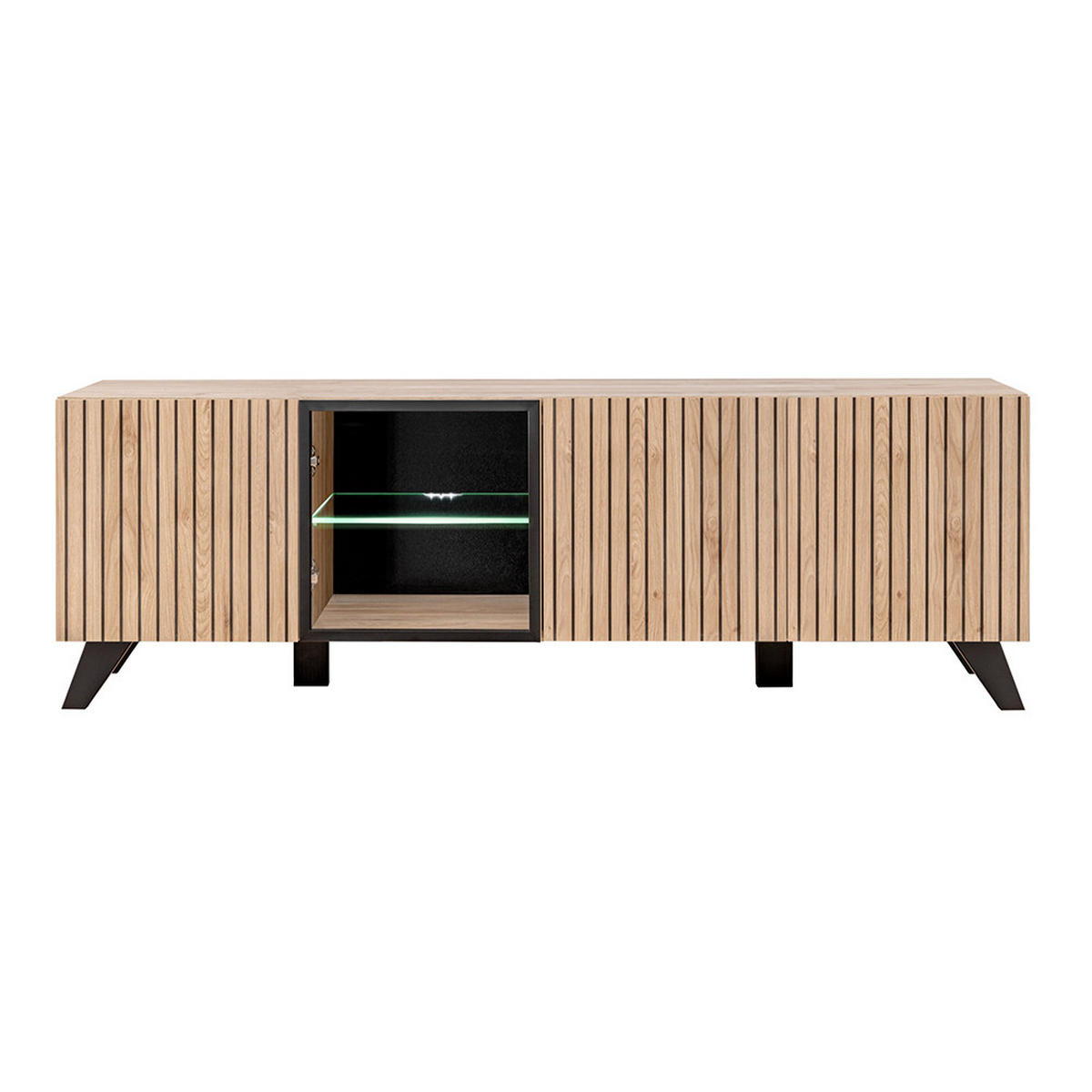 WOHNZIMMER-SET 5-TLG. Laterza-164 - Braun, Holzwerkstoff (480/192/45cm) - Lomado