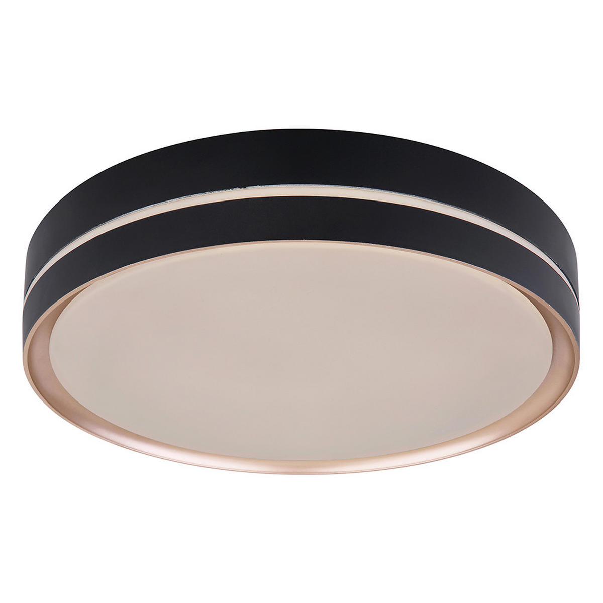 LED DECKENLEUCHTE Manni Schwarz Metall - Schwarz, Metall (40/40/6.5cm)