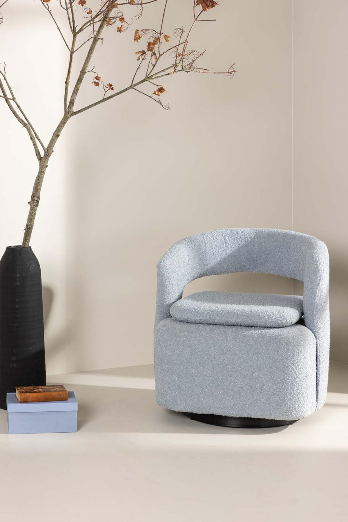 SESSEL, Laurel, Blau, Stoff, 69 x 72 x 75 cm - Blau, Textil/Metall (69/75/72cm) - ebuy24