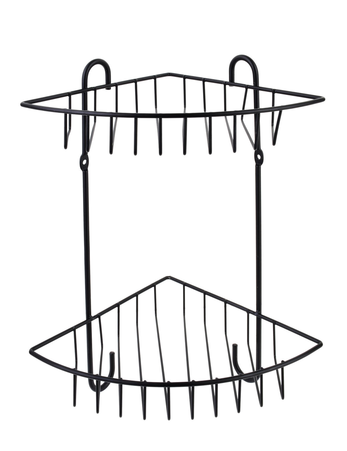 BADEZIMMERREGAL Carl 22/16/28,5cm Schwarz - Schwarz, Metall (22/28.5/16cm) - Mondex