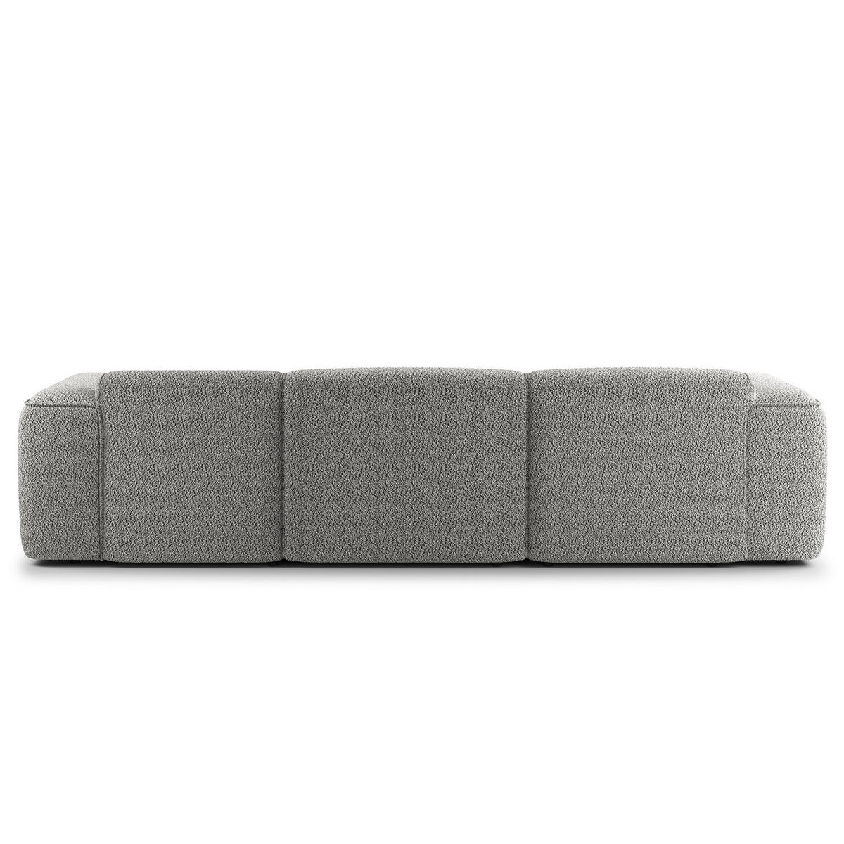 3-SITZER ECKSOFA mit Longchair - Schwarz/Grau, Kunststoff/Textil (284/173cm) - home24