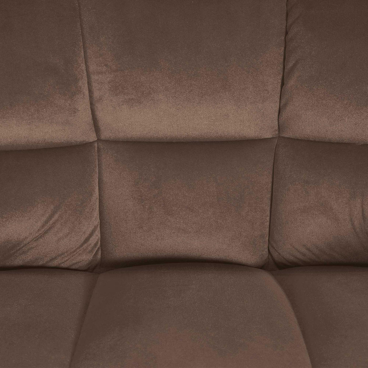 BARHOCKER Damaskus W Samt braun - Braun/Weiß, Textil/Metall (64/110/48cm) - TPFLiving