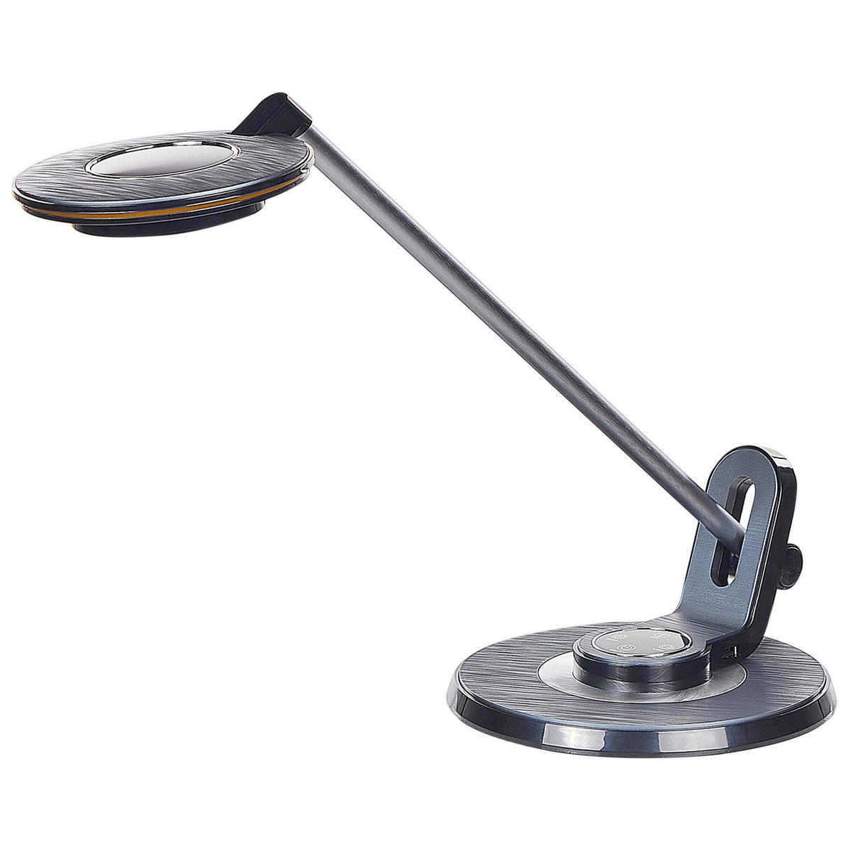 SCHREIBTISCHLAMPE Corvus 19/19/45 cm - Silberfarben, Metall (19/19/45cm) - Beliani