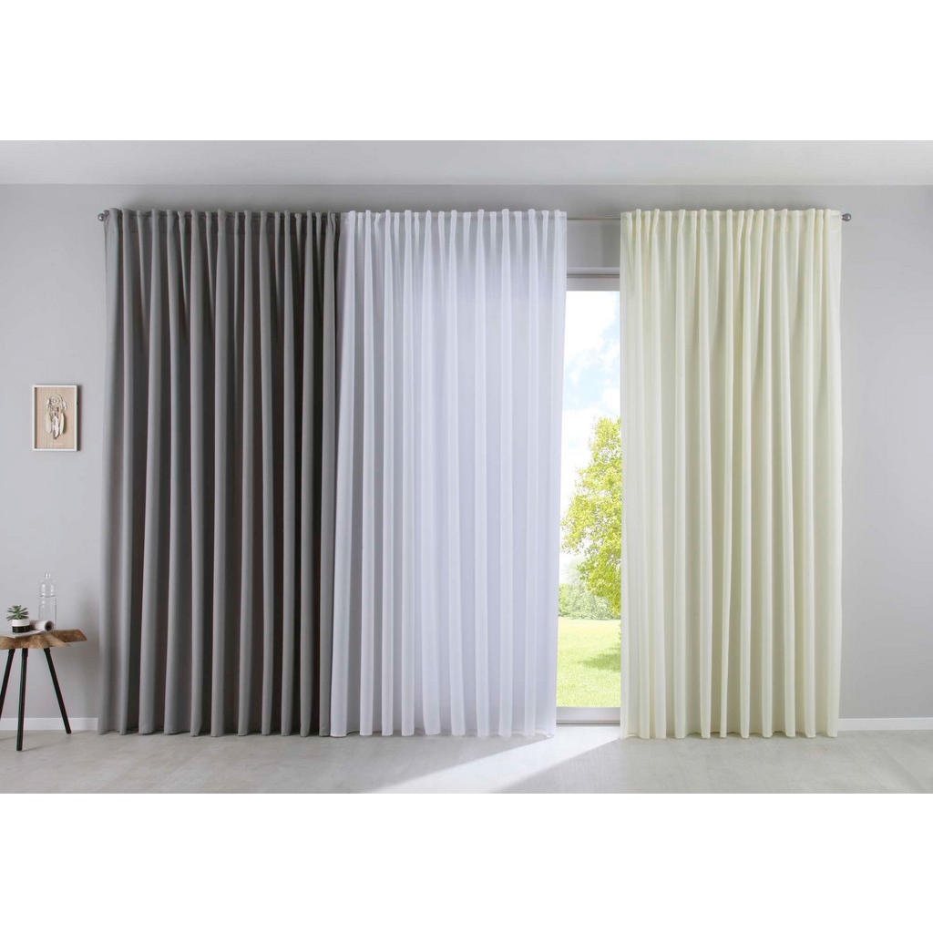 Thumbnail - Gardinenbox Schlaufengardine, Creme, Textil, 300x250 cm, Oeko-Tex® Standard 100, Wohntextilien, Gardinen & Vorhänge, Fer...