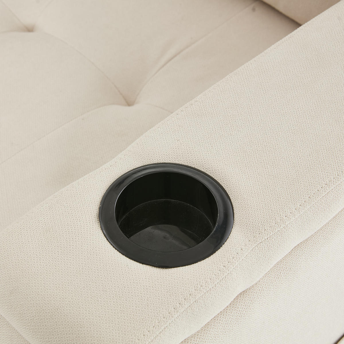 3-SITZER SCHLAFSOFA Vliesstoff Beige mit Stauraum, LED, USB und Typ-C - Beige, Holzwerkstoff/Textil (208/146cm) - WISHDOR