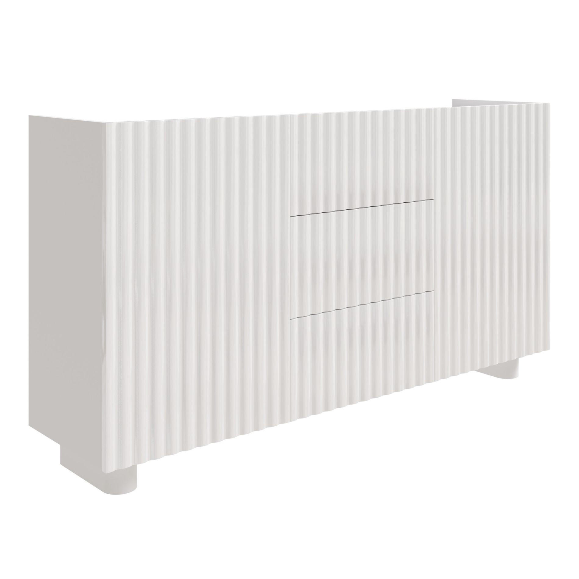 SIDEBOARD Fiorra 2-türig Weiß Hochglanz, 144 cm - Weiß, Holzwerkstoff (144/84/38.8cm) - Selsey
