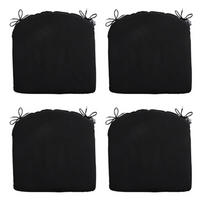 SITZKISSEN Panama 46/48 cm 4er-Set - Schwarz, Textil (48/4/46cm) - Madison