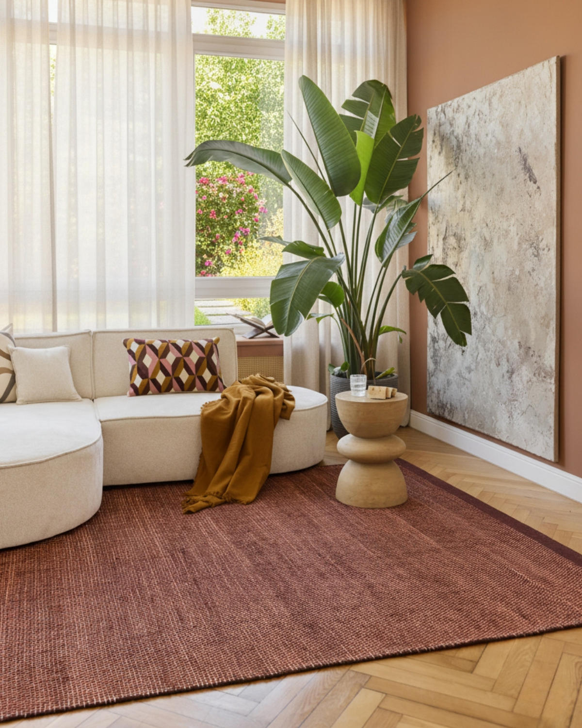 TEPPICH LONI Braun 120/170 cm - Braun, Textil (120/170cm) - Tapiso