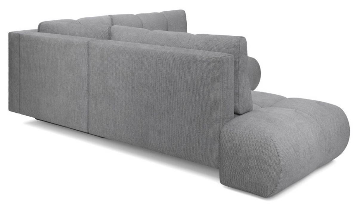 ECKSOFA Dunkelgrau SOHI Flow 17 Ausziehbar Mit Schlaffunktion - Dunkelgrau/Grau, Textil (266.5/266.5cm) - Sepro Meble