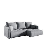 ECKSOFA Canio - Grau, Holzwerkstoff/Textil (221/153cm) - Fun Möbel