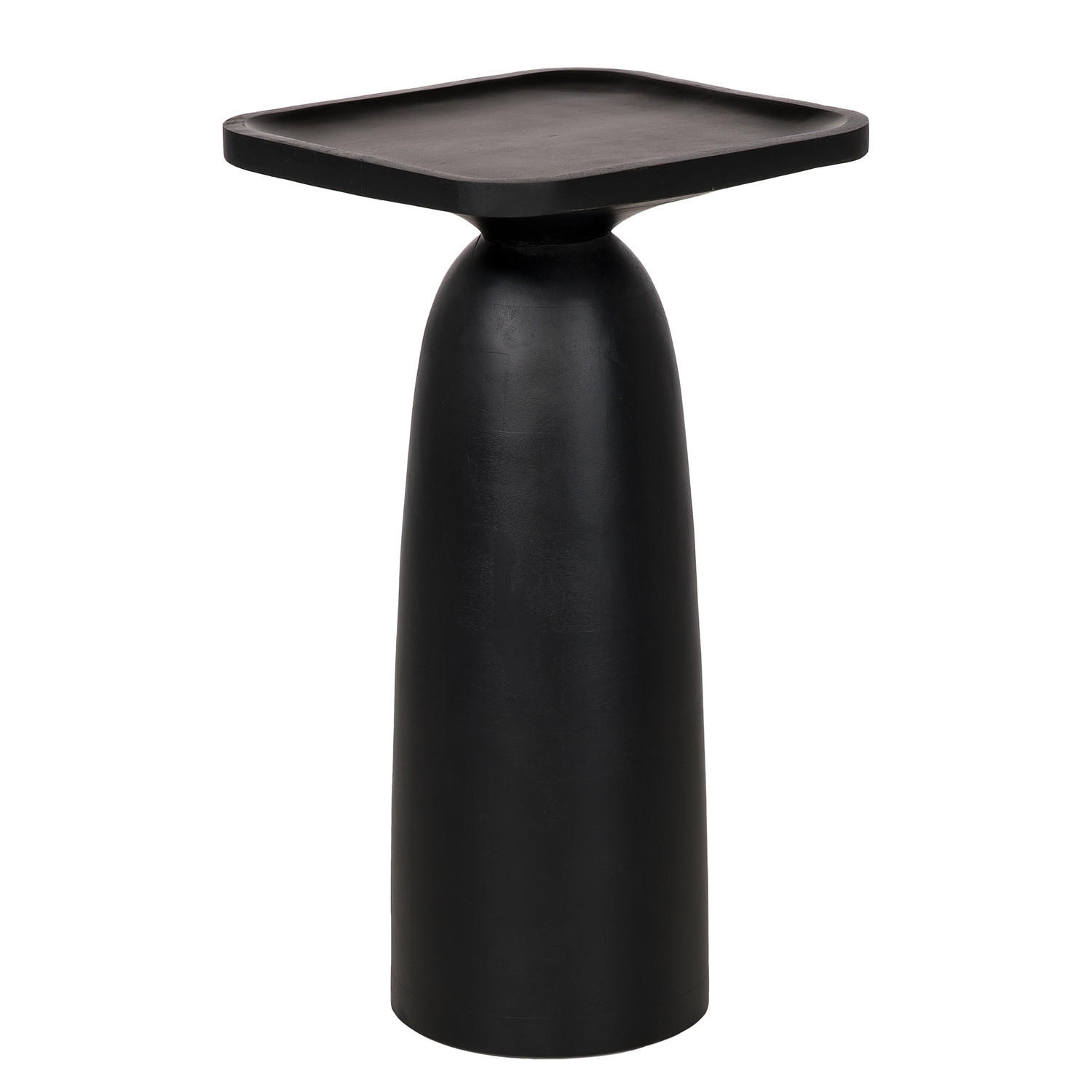 MASSIVER BEISTELLTISCH Small - Mango Schwarz - Schwarz, Holz (30/35/60cm) - home24