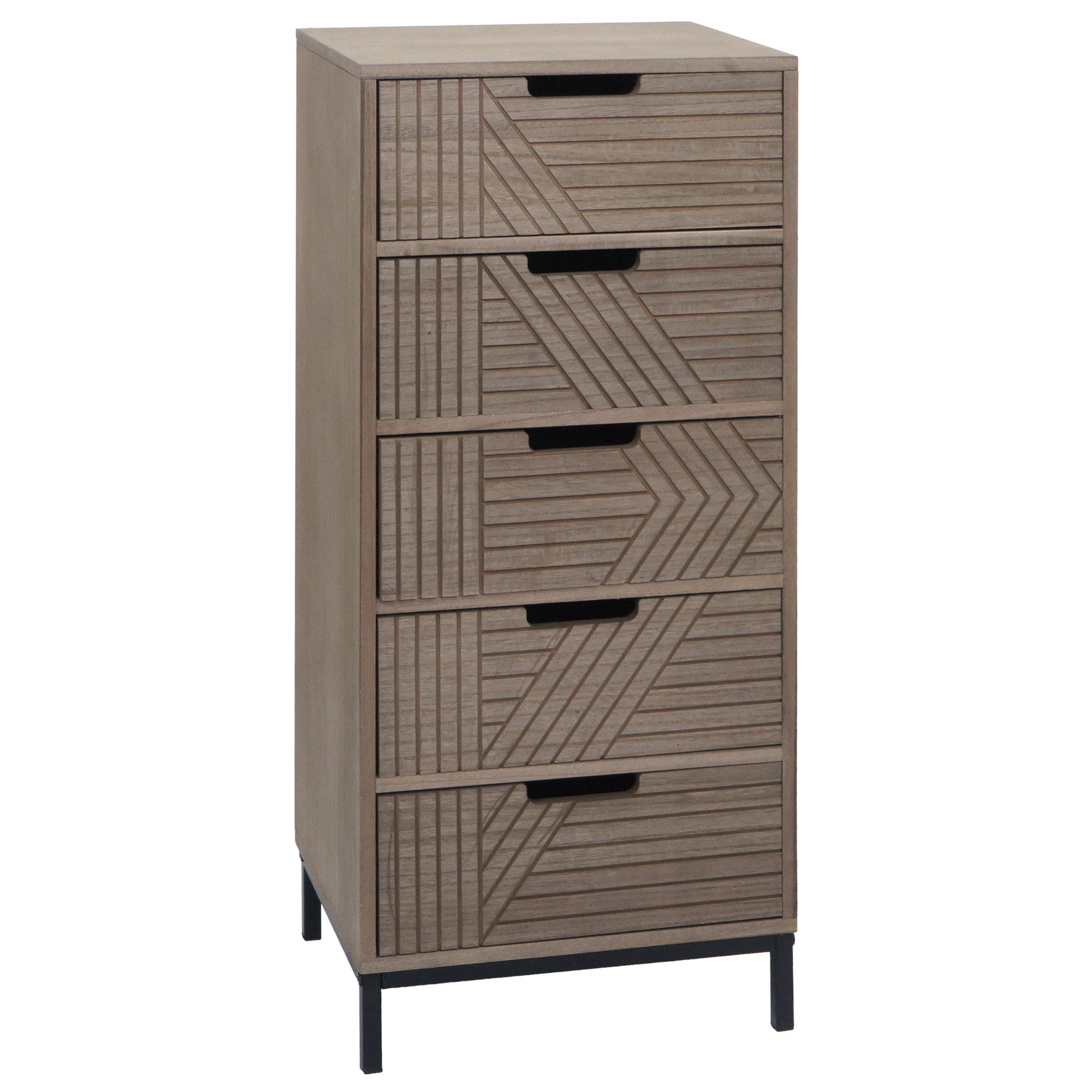 KOMMODE Grau, Braun - Braun/Grau, Holz (35/84/29cm) - MCW