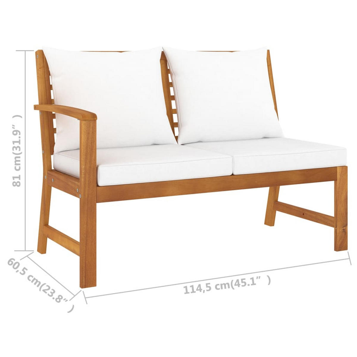 GARTENSET Reichmans 4-teilig - Creme, Holzwerkstoff - Nettlife